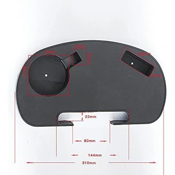 Oval Zero Gravity Koppholder med Plass for Mobil Enhet og Snackbrett for Solseng Camping Hage Fiske Utendørsaktiviteter
