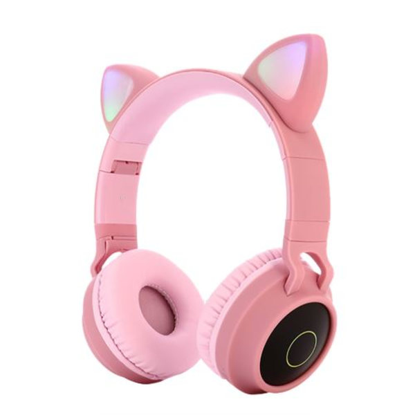 Bluetooth 5.0-hörlurar BT028C Rosa
