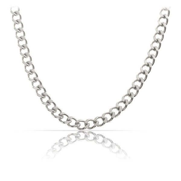 Nami Herrhalsband, 60 cm Silverkedja Present Herr (Silver 5 mm)