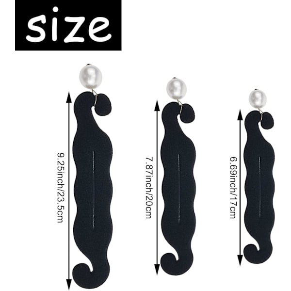 PACK Pearl Hair Bun Maker for Women Lazy Hair Curler Bun Clips Magic Beauty Hair Hairstyle Foam Sp