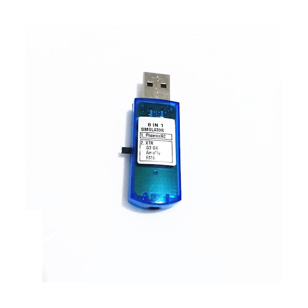 USB-lentosimulaattori Tietokoneen lentosimulaattori Xtr5 Fms G4 Fpv -lentokoneen helikopterin ohjaimelle Blue