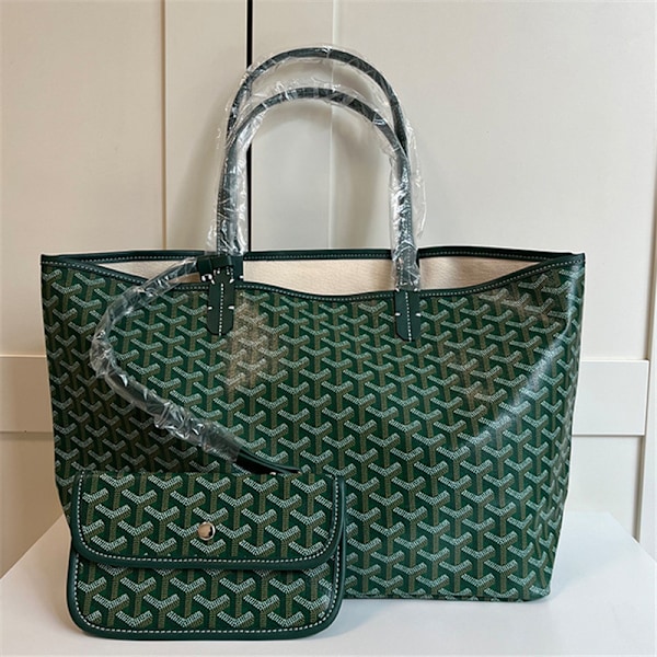 Dam Tote Bag Mode Resväska Casual Axelväska Handväska Stor & Medium Ny Grön Green L