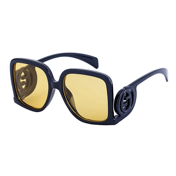GUVIVI 2024 Luxury Steampunk Square Aurinkolasit Naiset Miehet 2024 Uusi Brändi Designer Muoti Big Frame UV400 Suoja Silmälasit C9 square