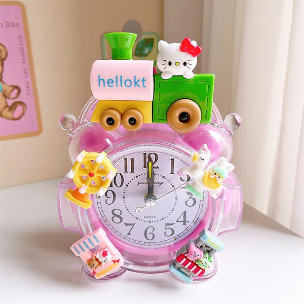 Sanrio Hello Kitty My Melody Cinnamoroll Väckarklocka Kawaii Anime Kök Timer Alarm Klocka Mini Vardagsrum Heminredning Present Hello Kitty C