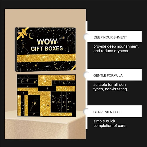24st Jul 24 Dagar Nedräkningskalender Box Allt-i-ett Flickor Smink Set Smink Set C