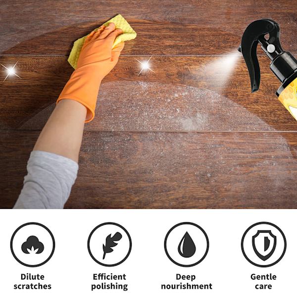 120ML Möbel Bivax Spray Återställ Glans Funitures Dimspray för trämöbler 120 ml