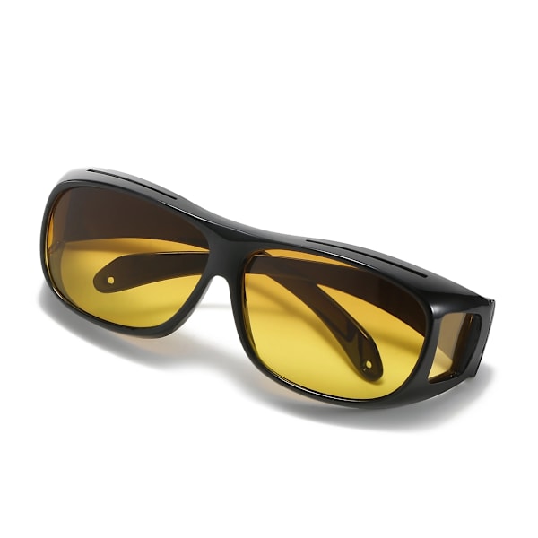 Polariserede dag-nat køreglas anti-reflekssolbriller til mænd og kvinder med high definition nattesyn wrap-around solbriller 2 in 1 polarized set