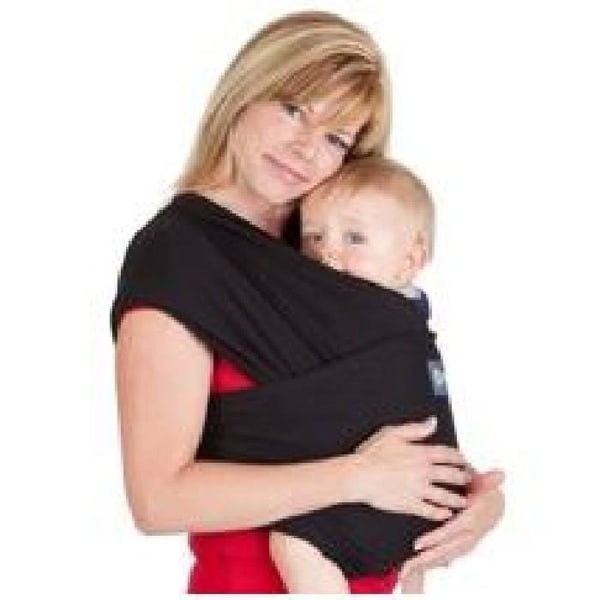 Black Wrap baby - Wrap baby håller baby säkert mot föräldern. Hon är speciell…