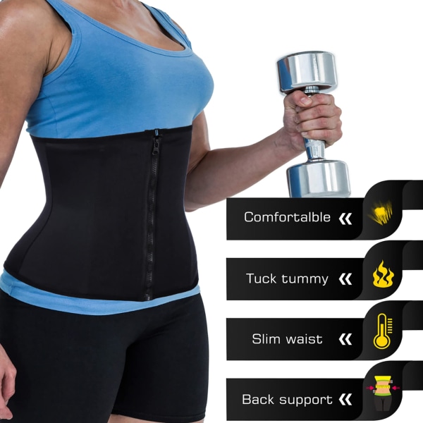 Kvinders underbust korset taljetræner Stålbenet Sport Workout Body Shaper Cincher Rygstøtte M