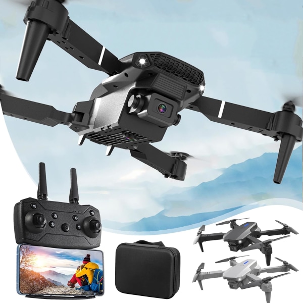 Vuoden 2024 uusi taitettava drone kahdella 1080P HD -kameralla – täydellinen ilmakuvaukseen, RC-hauskoihin ja lahjoihin
