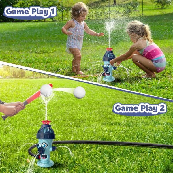 Brandhane vandsprinkler baseball legetøj - sjovt udendørs vandspil til børn | Perfekt til sommerfester | Alder 3+