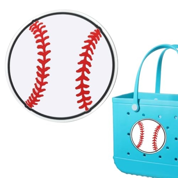 Baseball Sports Charms för Bogg Bag - Dekorativa tillbehör för handväskor och strandväskor"