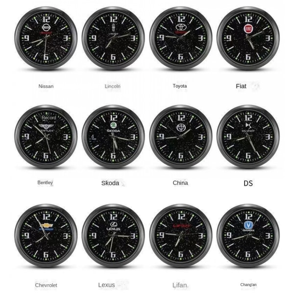 40mm Quartz Clock Spirit Motorcykelklocka Watch elektronisk watch bil Chevrolet