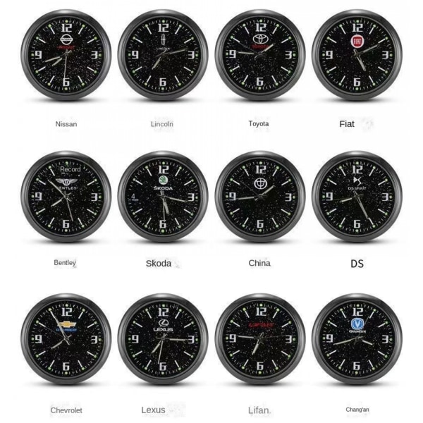 40mm Quartz Clock Spirit Motorcykelklocka Watch elektronisk watch bil Toyota