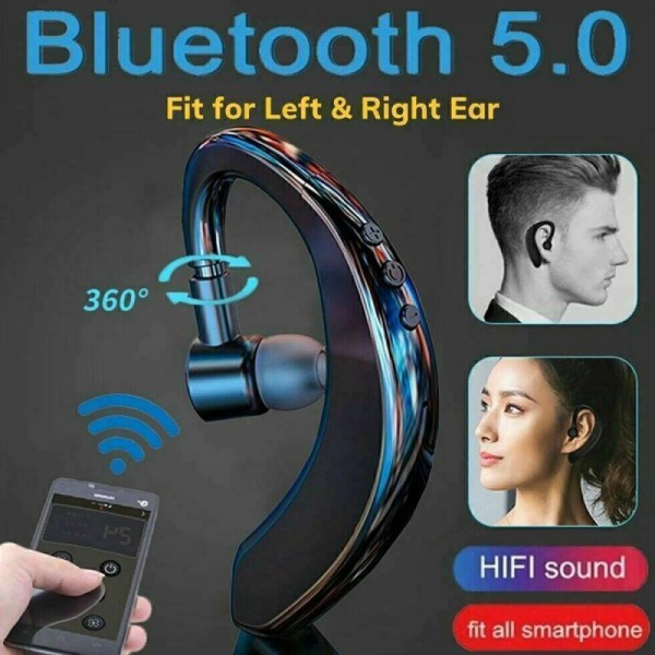 Trådlös Bluetooth 5.0 hörsnäcka Headset Driving Trucker Earbuds Brusreducerande