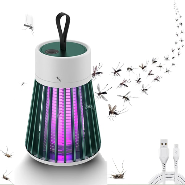 Mosquito Zapper, BuzzBug Mosquito Killer, Mygg Zapper, Buzzbug Lantern, USB Charing, Flott for utendørs og innendørs