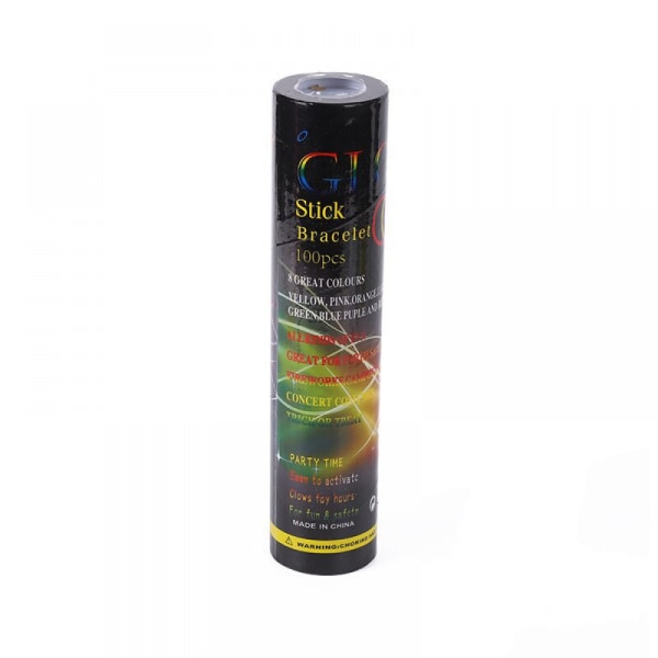 100-pack glowstick armband, lysande flerfärgad 100st 200