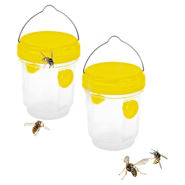 Humlefälla, Utomhushängande geting- och bålgetingfälla, Plastflaska inomhus Humlefälla Kit, mygga, fluga, myggfälla (set med 4) 2pcs