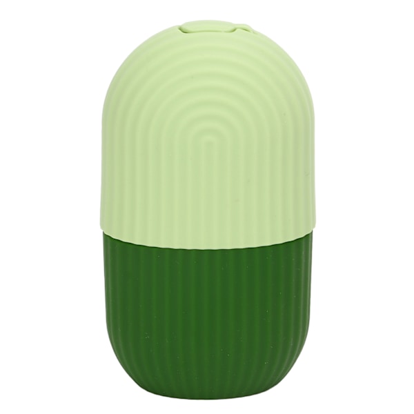 Isansigtsrulle Kold Isform Holder Silikone Genanvendelig til Ansigtspleje DIY Ansigtsbehandling Grønstribet Green