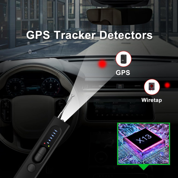 Dold kameradetektor och buggdetektor, GPS-spårningsdetektor för resor/hotell/bil/inomhus
