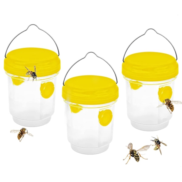 Humlefälla, Utomhushängande geting- och bålgetingfälla, Plastflaska inomhus Humlefälla Kit, mygga, fluga, myggfälla (set med 4) 3pc