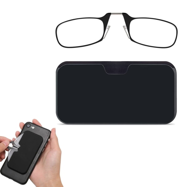 Unisex läsglasögon, ultralätta bärbara linser för ålderssynthet +200 degrees