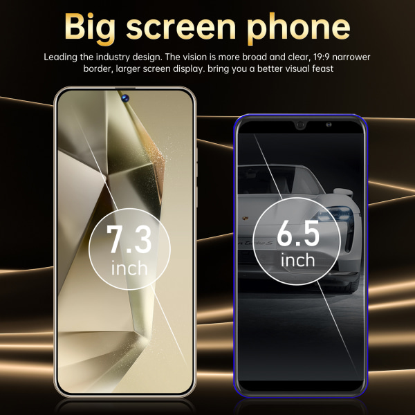 Ny smarttelefon i toppklass med 7,3-tums Octa Core-processor med stor skärm blue