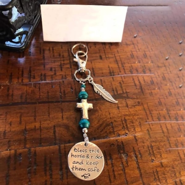 Horse Lover's Bridle Charm Clip - Snygg prydnad för ridsportentusiaster D