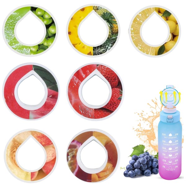 Air Flavor Pods för vattenflaskor - Fruktdoftande kapsyler för utomhussporter (flaska ingår ej) peach flavor