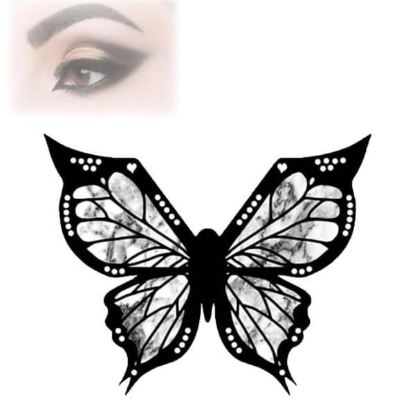 Fluttery Eyeliner Perfection Tool - Genanvendelig stencil til ubesværet sommerfuglmakeup 3pcs