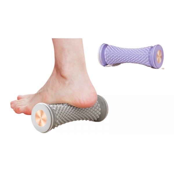 Portabel Plantar Fasciitis Relief Roller - djup vävnadsmuskelmassage för fotsmärta, Yoga Fitness Aid Purple
