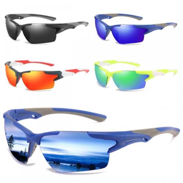 Polariserade sportsolglasögon för män Kvinnor,Golfkörning Fiske Cykling Mountainbike Solglasögon UV400 Skydd Orange
