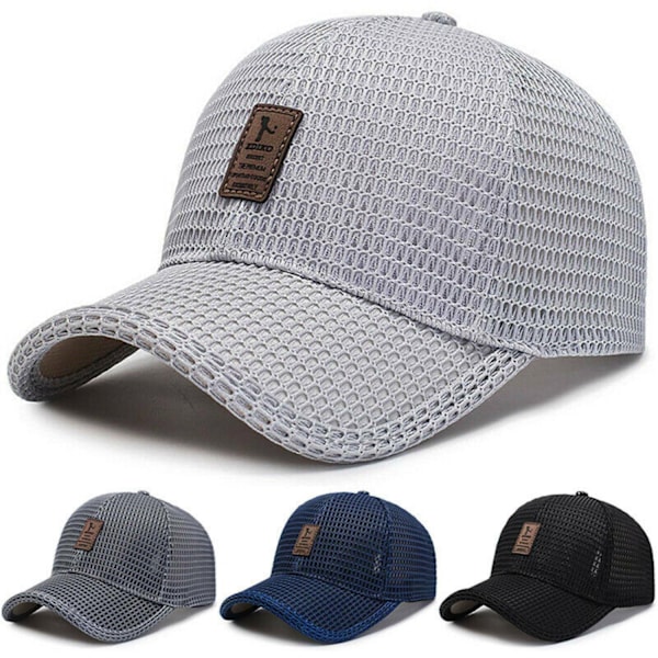 Mesh Baseball Cap Herren Damen Basecap Sport Golf Mütze Sommerhut Mütze blue