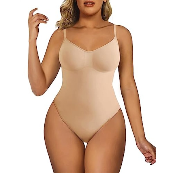 Naisten bodi Tummy Control Shapewear Saumaton muotoileva stringi Body Shaper Tank Top color XXXL