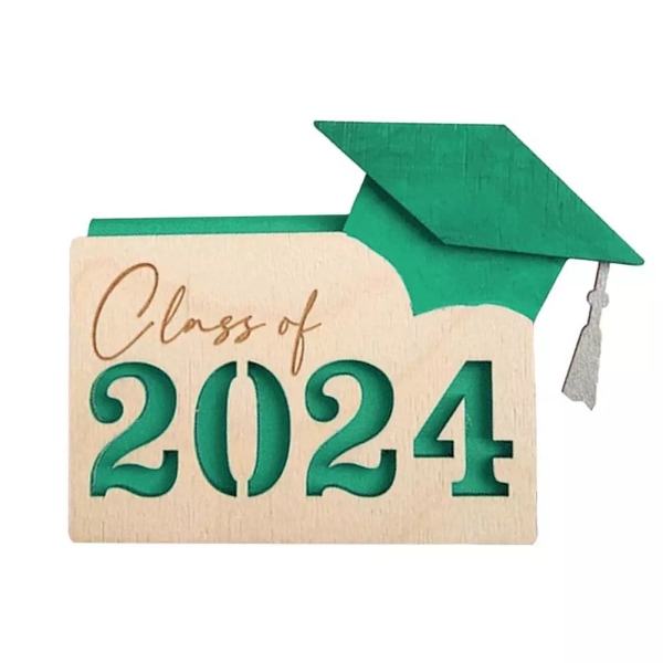 Gavekortholder for nyutdannede, konfirmasjonspengeholder 2024, konfirmasjonsgave, multikorteske Grad kortorganisatorveske green