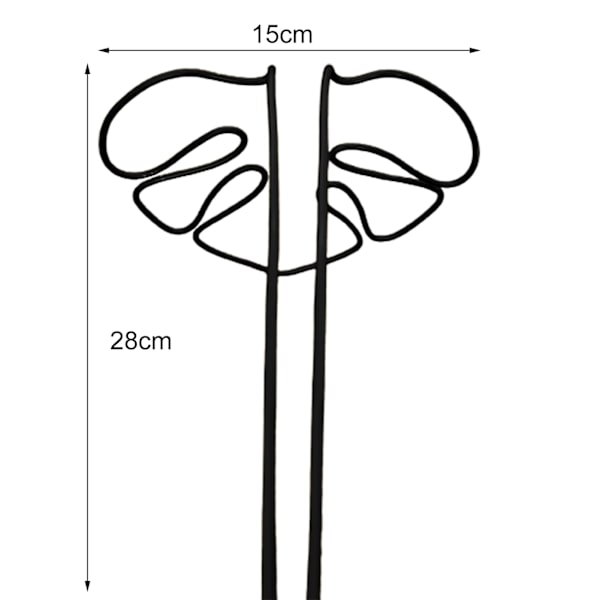Monstera formet plantestativ, søde bladformede plantebure og -støtter, havepæle, planteespalier udendørs indendørs til planter gold
