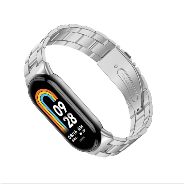 Metallarmband för Xiaomi Mi Band 8 Sølv Silver