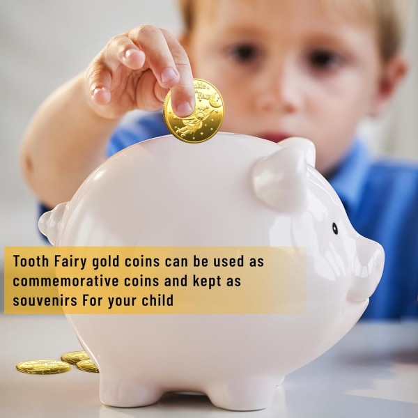 Hammaskeijulahjat, 10 kpl hammaskeijukultakolikoita, kultakolikoita lapsille, hammaskeijukolikoita kadonneiden hammaslapsien lahjoille