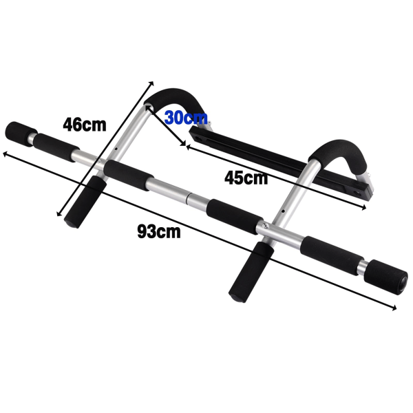Multi-Grip Chin-Up/Pull-Up Bar for 61-81 cm Doorway Chin Up Bar med polstrede håndtak Heavy Duty Doorway Trainer