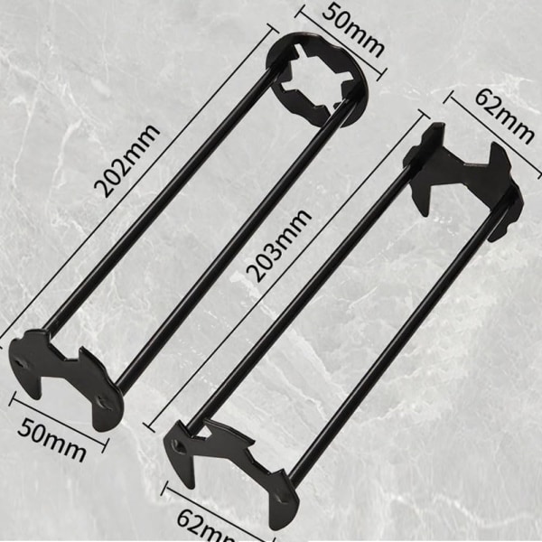 7-osainen pesualtaan set - Universal Putkimiesten jakoavain hanoihin, ahtaisiin tiloihin. Tärkeä työkalu pesualtaan ja hanan korjaukseen keittiössä, kylpyhuoneessa