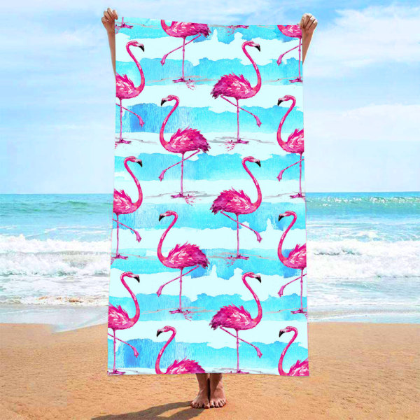 Mikrofiber letvægts tyndt strandhåndklæde strandtæppe Hurtigttørrende håndklæde: Kompakt, sandfri, absorberende, sandtæt 48