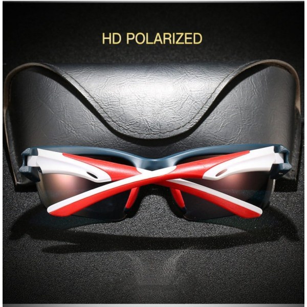 Polariserade sportsolglasögon för män Kvinnor,Golfkörning Fiske Cykling Mountainbike Solglasögon UV400 Skydd Blue