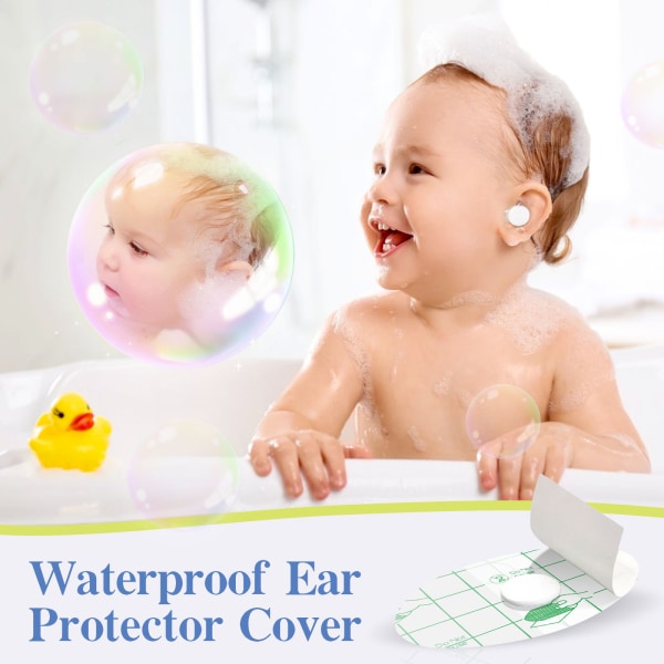 60 pakkauksen vastasyntyneiden suihkukuulosuojaimet, kylpyvedenpitävät kuulosuojaimet, suihku- ja uimakuulosuojaimet sisäkorvien suojaamiseksi