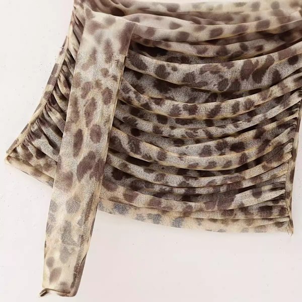 Uusi naisten print tylli putkihame, jossa shortsit korkea vyötärö pitkä hame housut naisten muodollinen casual asu skirt S