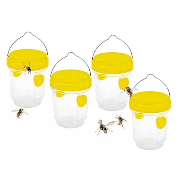 Humlefälla, Utomhushängande geting- och bålgetingfälla, Plastflaska inomhus Humlefälla Kit, mygga, fluga, myggfälla (set med 4) 4pcs