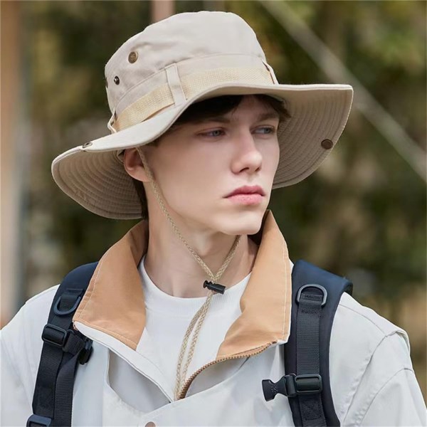 Solhattar för män Kvinnor Bucket Hat UPF 50+ Boonie Hat Vikbar UV-skydd Vandring Strandfiske Sommarsafari a3