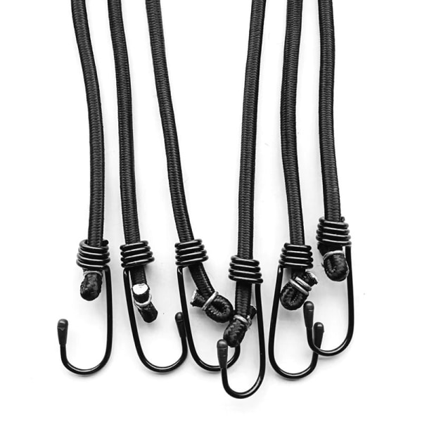 Set om 10 Expander TüV/GS Testad med krokar Elastisk i 40,60,80 och 100 cm I Spännelastisk med krokar för transport, camping & Säkring I Spännrep 60cm