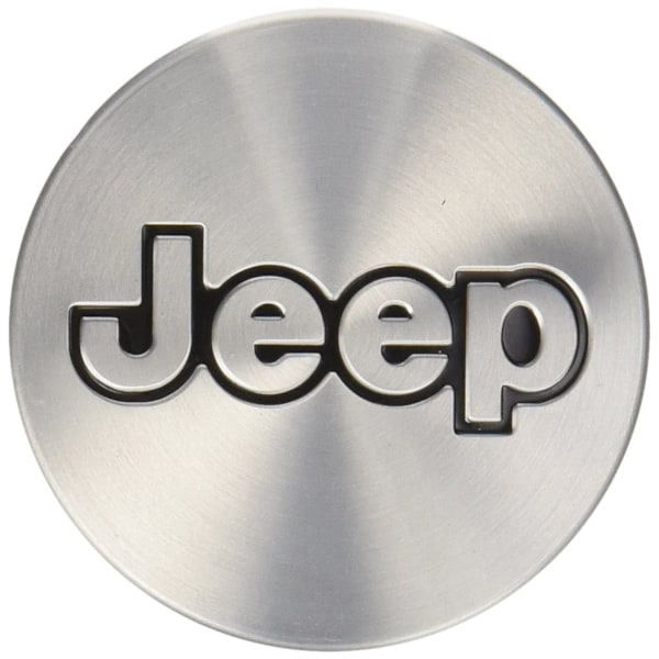 4-Pakning - Jeep Senterkopper / Hjulkapsel Emblem - B 56mm - Aluminium 60