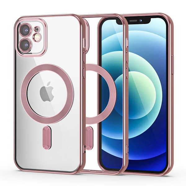 Tech-Protect iPhone 12 Kuori MagSafe MagShine Ruusukulta 40