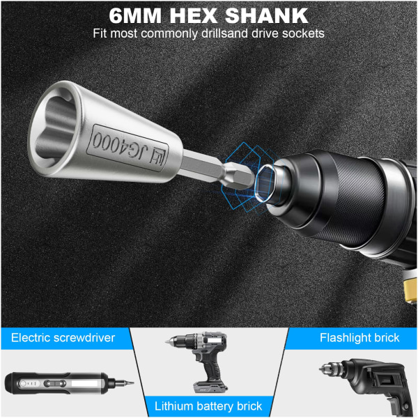 3 stk. Wire Twister Tool til boremaskine, Twister Twister, Wire Twister Wire Connector Wire Twister Tool, Trådmøtrik Twister til elektrisk boremaskine